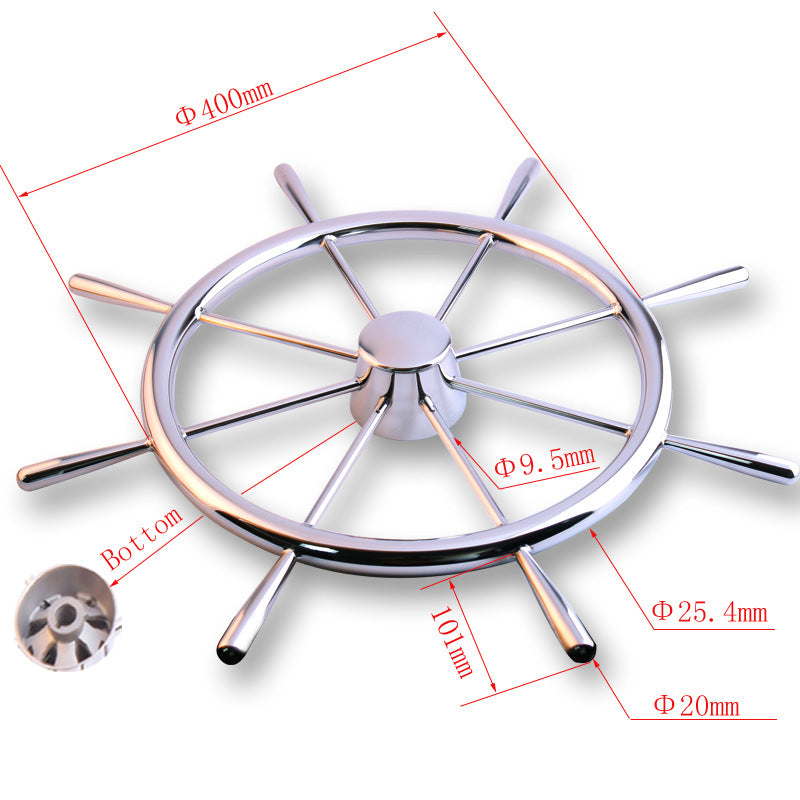 Stainless Steel Yacht Steering Wheel