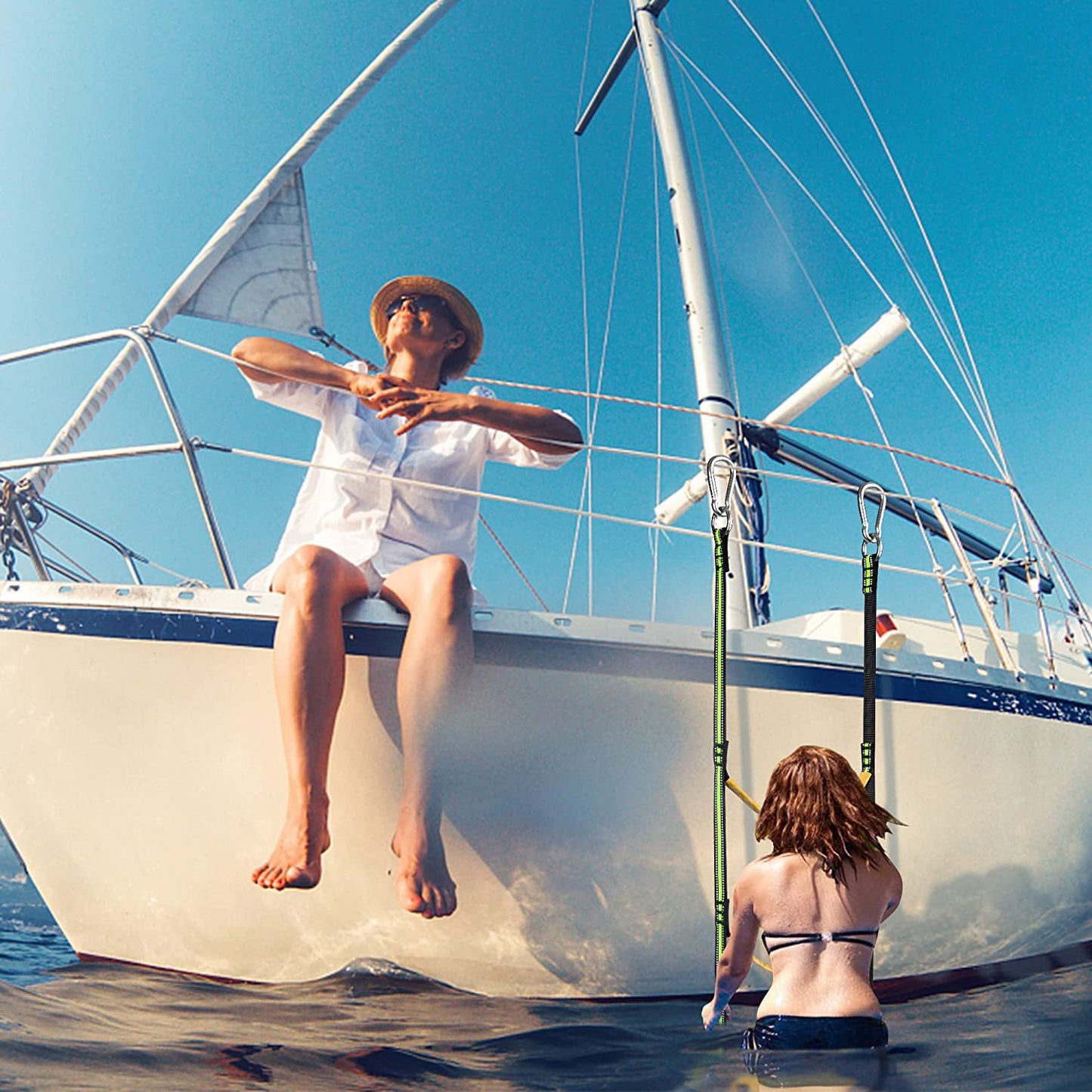 Inflatable Boat Rope Ladder Portable Rope Ladder